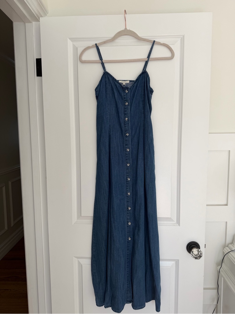 Angel Eyes Denim Midi Dress